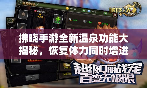 拂晓手游全新温泉功能大揭秘，恢复体力同时增进舰灵好感度