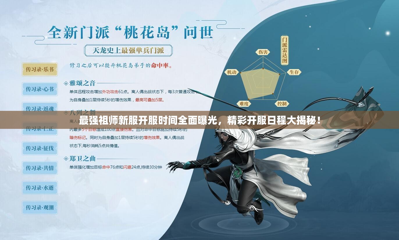 最强祖师新服开服时间全面曝光，精彩开服日程大揭秘！