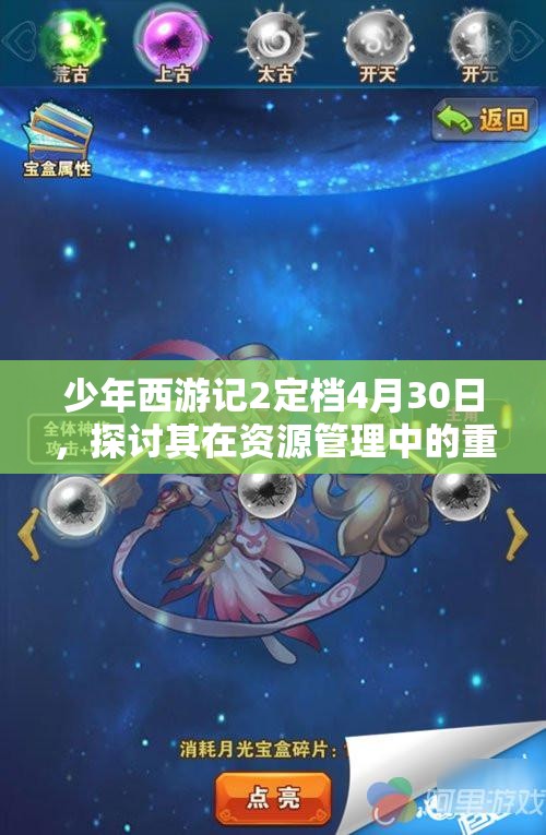 少年西游记2定档4月30日，探讨其在资源管理中的重要性及高效策略