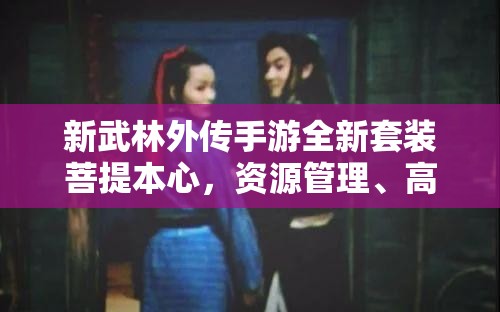新武林外传手游全新套装菩提本心，资源管理、高效利用策略实现价值最大化