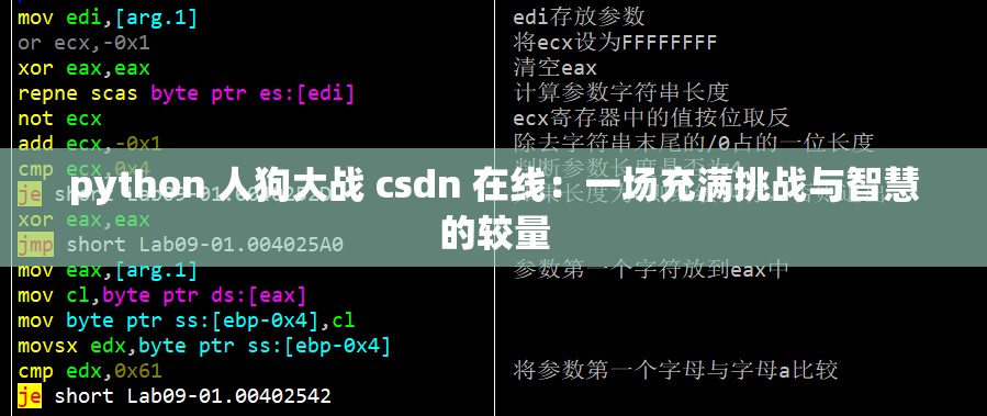 python 人狗大战 csdn 在线：一场充满挑战与智慧的较量