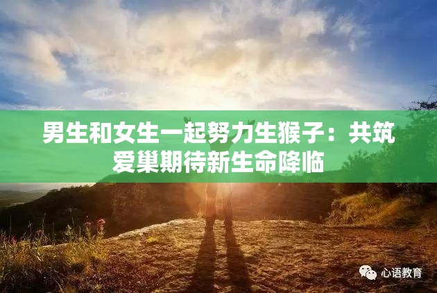 男生和女生一起努力生猴子：共筑爱巢期待新生命降临