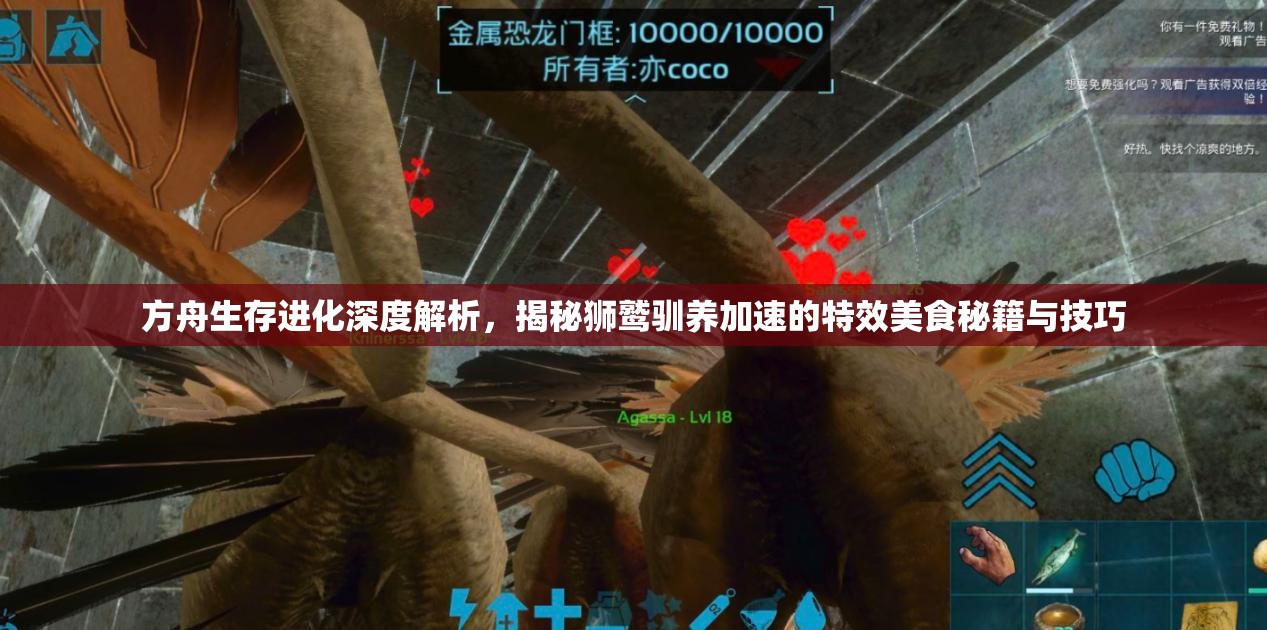 方舟生存进化深度解析，揭秘狮鹫驯养加速的特效美食秘籍与技巧