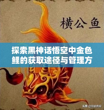 探索黑神话悟空中金色鲤的获取途径与管理方法，强调资源管理的重要性及实施高效策略