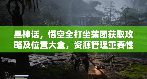 黑神话，悟空全打坐蒲团获取攻略及位置大全，资源管理重要性解析与高效利用策略