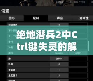 绝地潜兵2中Ctrl键失灵的解决策略及该键在游戏资源管理中的关键作用