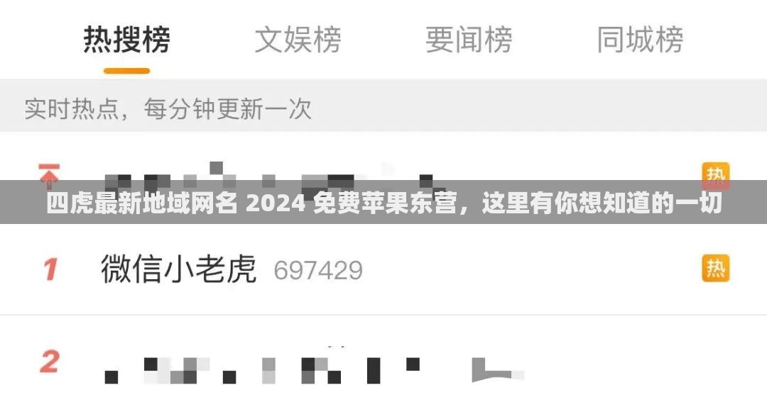 四虎最新地域网名 2024 免费苹果东营，这里有你想知道的一切