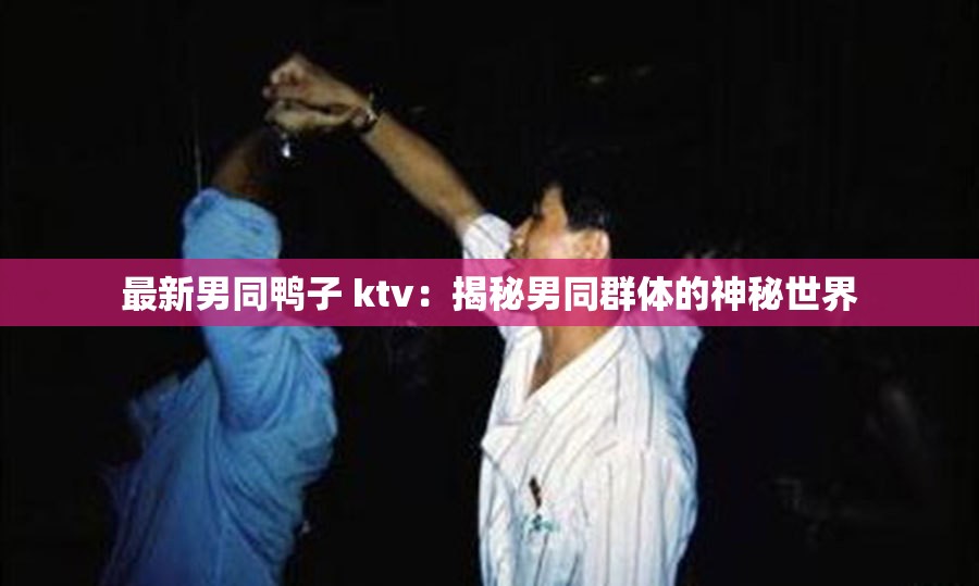 最新男同鸭子 ktv：揭秘男同群体的神秘世界