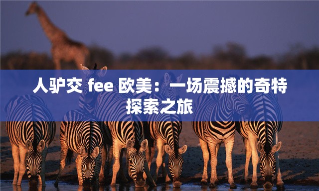 人驴交 fee 欧美：一场震撼的奇特探索之旅