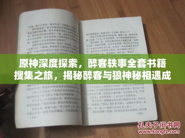原神深度探索，醉客轶事全套书籍搜集之旅，揭秘醉客与狼神秘相遇成就