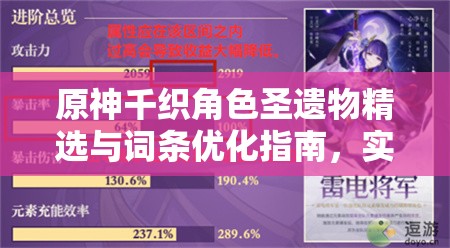 原神千织角色圣遗物精选与词条优化指南，实现资源管理高效利用与价值最大化