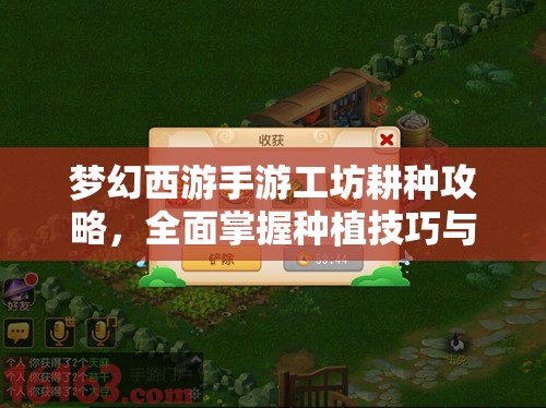 梦幻西游手游工坊耕种攻略，全面掌握种植技巧与收益最大化提升方法详解