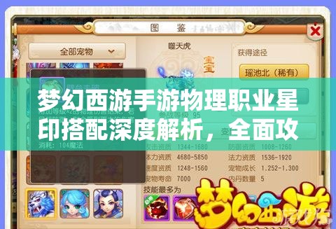 梦幻西游手游物理职业星印搭配深度解析，全面攻略助你打造极致输出能力