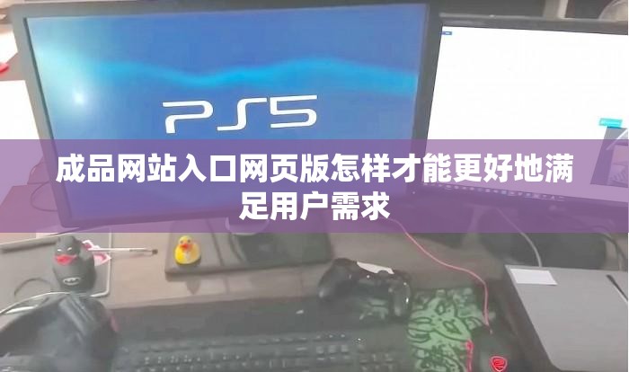 成品网站入口网页版怎样才能更好地满足用户需求