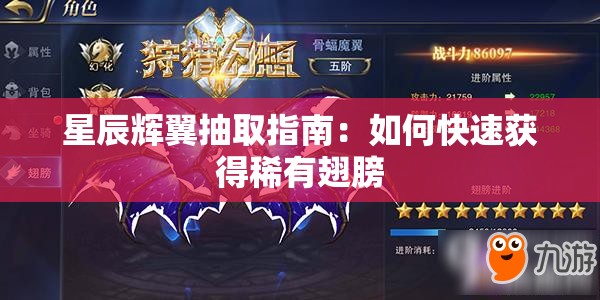 星辰辉翼抽取指南：如何快速获得稀有翅膀