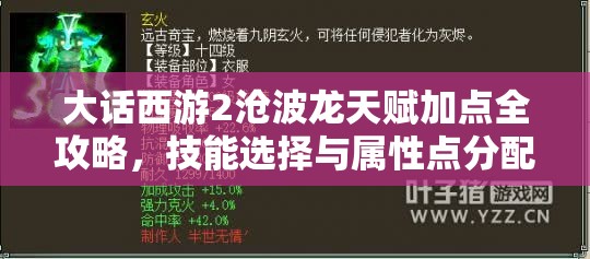 大话西游2沧波龙天赋加点全攻略，技能选择与属性点分配详解