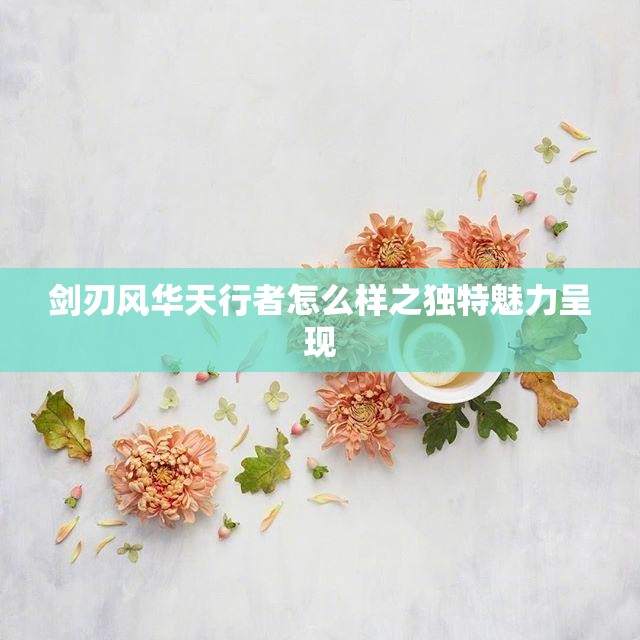 剑刃风华天行者怎么样之独特魅力呈现