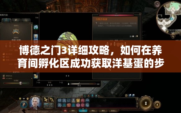 博德之门3详细攻略，如何在养育间孵化区成功获取洋基蛋的步骤解析