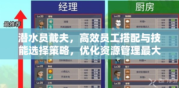 潜水员戴夫，高效员工搭配与技能选择策略，优化资源管理最大化游戏效益