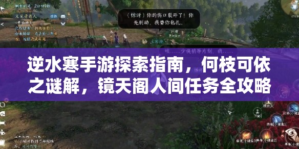 逆水寒手游探索指南，何枝可依之谜解，镜天阁人间任务全攻略详解