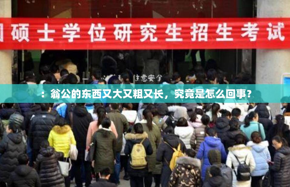：翁公的东西又大又粗又长，究竟是怎么回事？