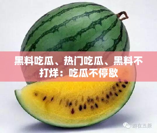 黑料吃瓜、热门吃瓜、黑料不打烊：吃瓜不停歇