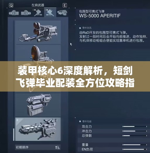 装甲核心6深度解析，短剑飞弹毕业配装全方位攻略指南