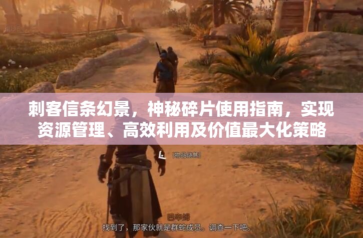 刺客信条幻景，神秘碎片使用指南，实现资源管理、高效利用及价值最大化策略