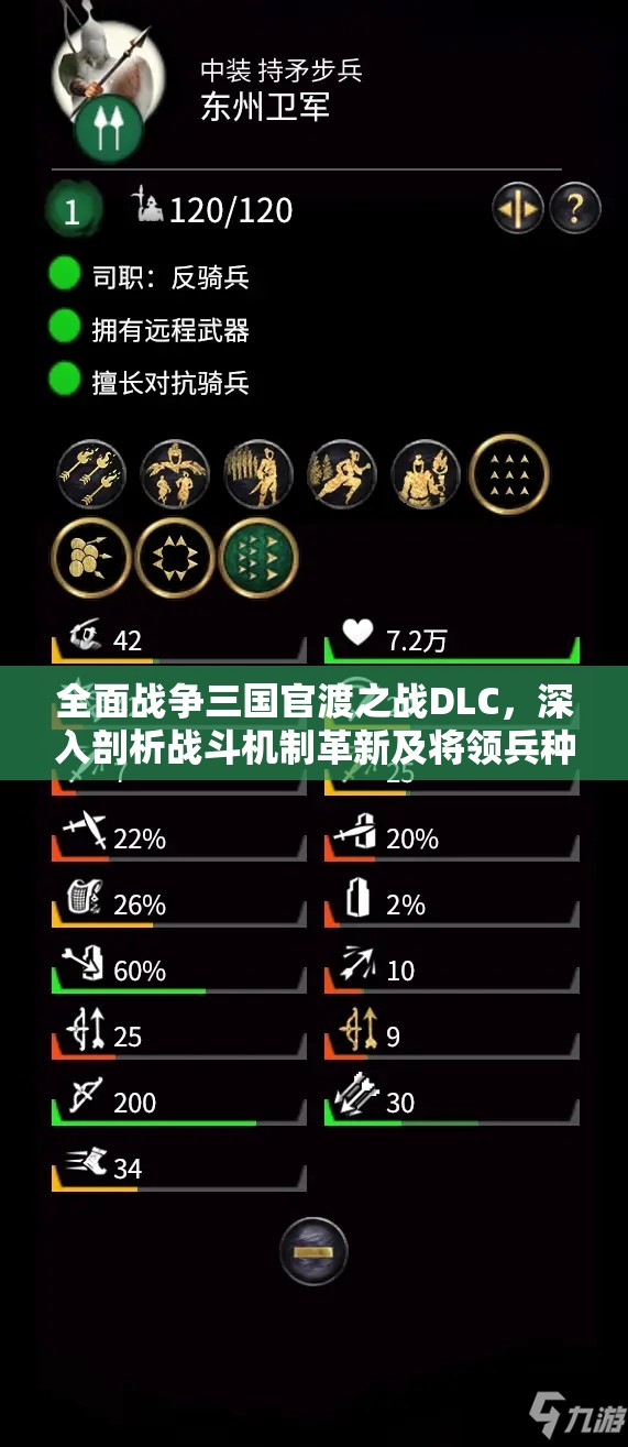 全面战争三国官渡之战DLC，深入剖析战斗机制革新及将领兵种新特性