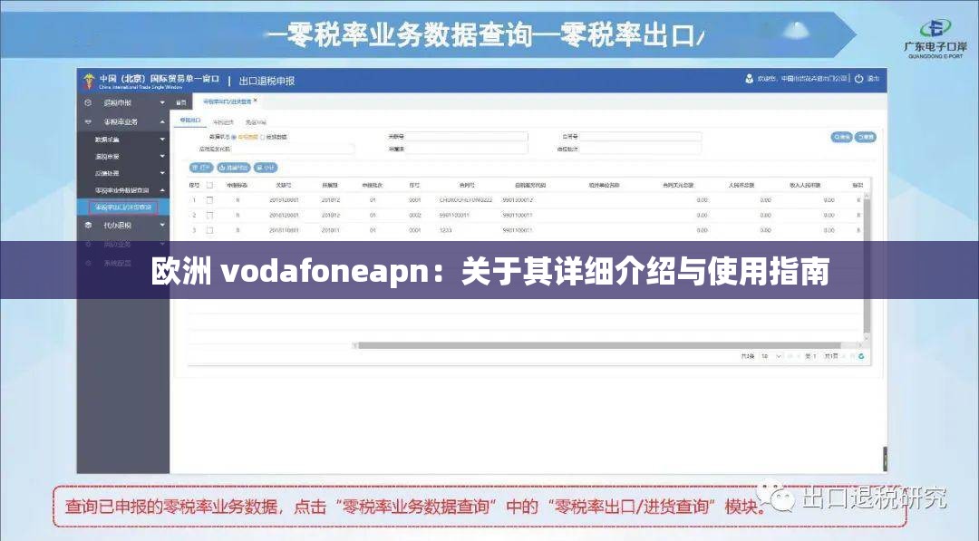 欧洲 vodafoneapn：关于其详细介绍与使用指南