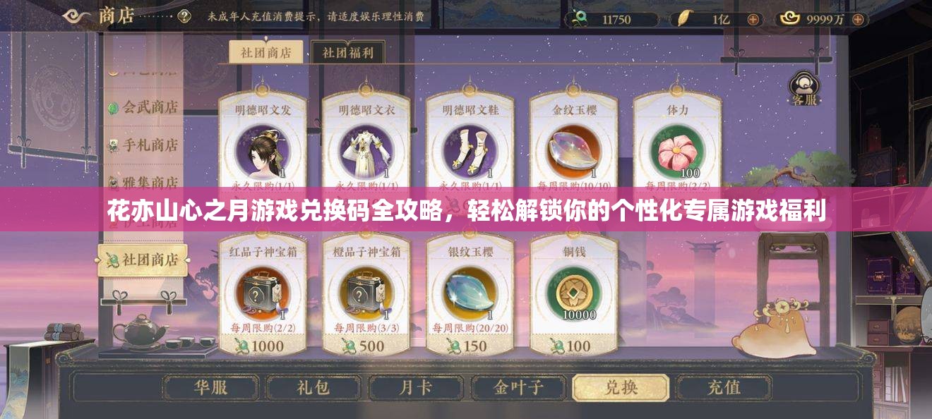 花亦山心之月游戏兑换码全攻略，轻松解锁你的个性化专属游戏福利