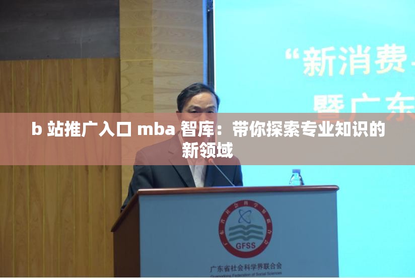 b 站推广入口 mba 智库：带你探索专业知识的新领域