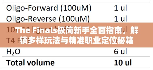 The Finals极简新手全面指南，解锁多样玩法与精准职业定位秘籍