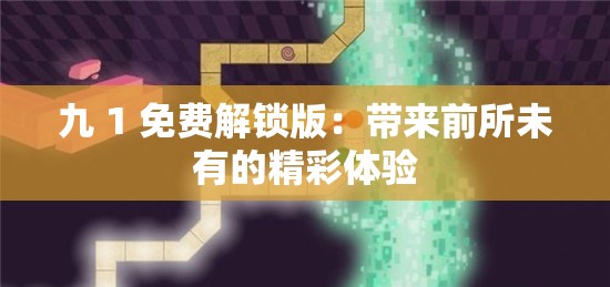 九 1 免费解锁版：带来前所未有的精彩体验