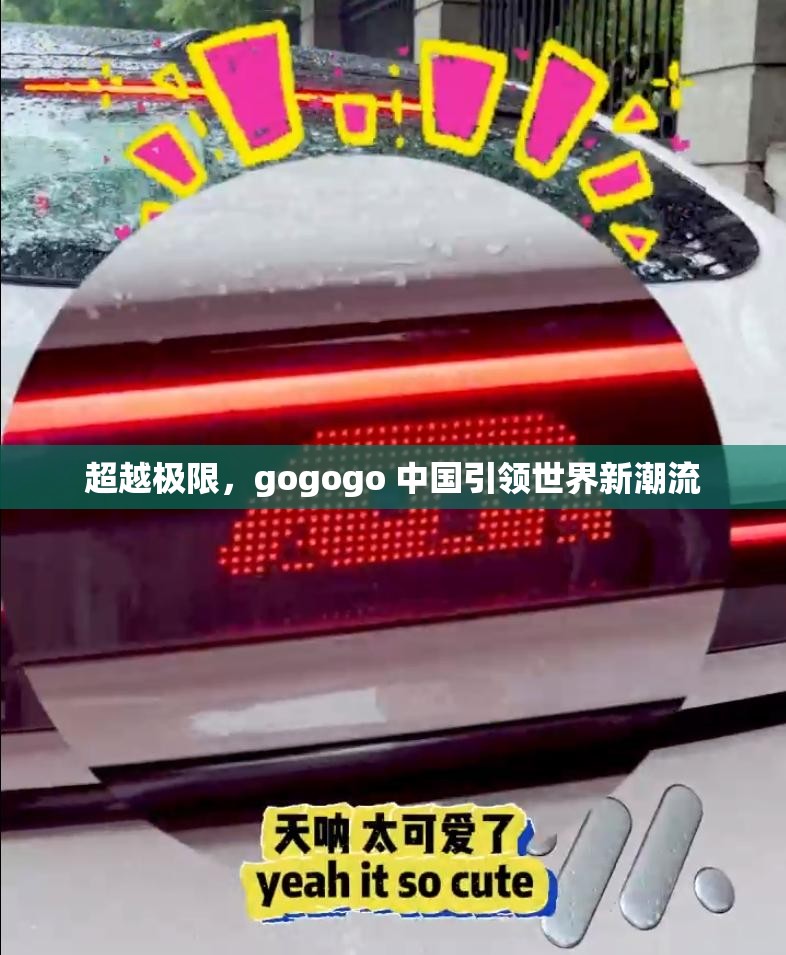 超越极限，gogogo 中国引领世界新潮流