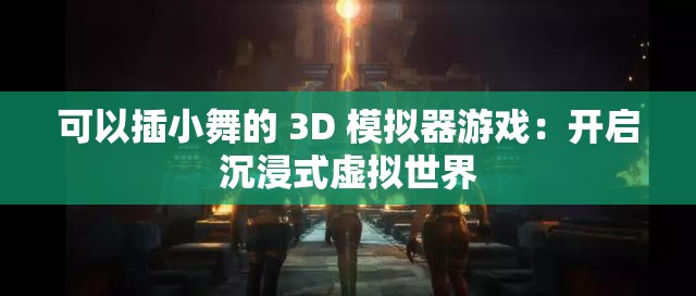 可以插小舞的 3D 模拟器游戏：开启沉浸式虚拟世界