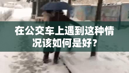 在公交车上遇到这种情况该如何是好？