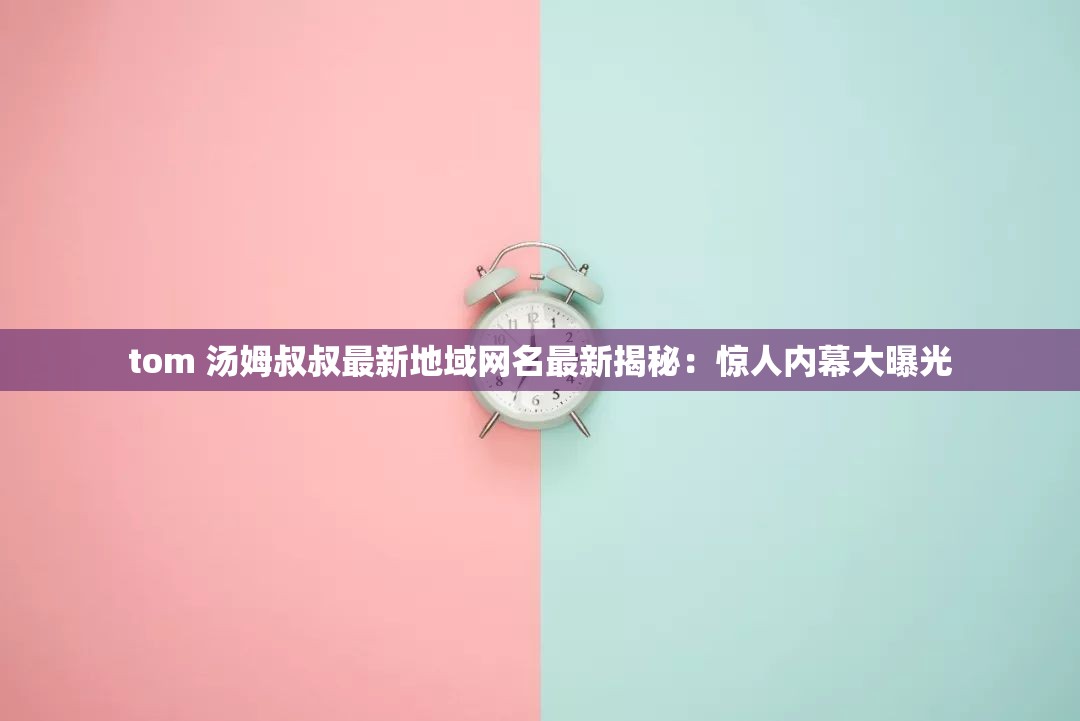 tom 汤姆叔叔最新地域网名最新揭秘：惊人内幕大曝光