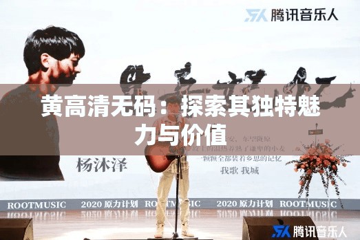 黄高清无码：探索其独特魅力与价值