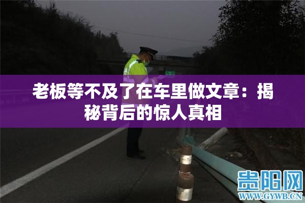 老板等不及了在车里做文章：揭秘背后的惊人真相