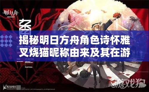 揭秘明日方舟角色诗怀雅叉烧猫昵称由来及其在游戏资源管理中的价值