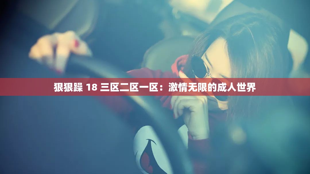 狠狠躁 18 三区二区一区：激情无限的成人世界