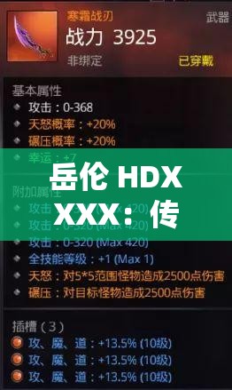 岳伦 HDXXXX：传奇人物的别样风采