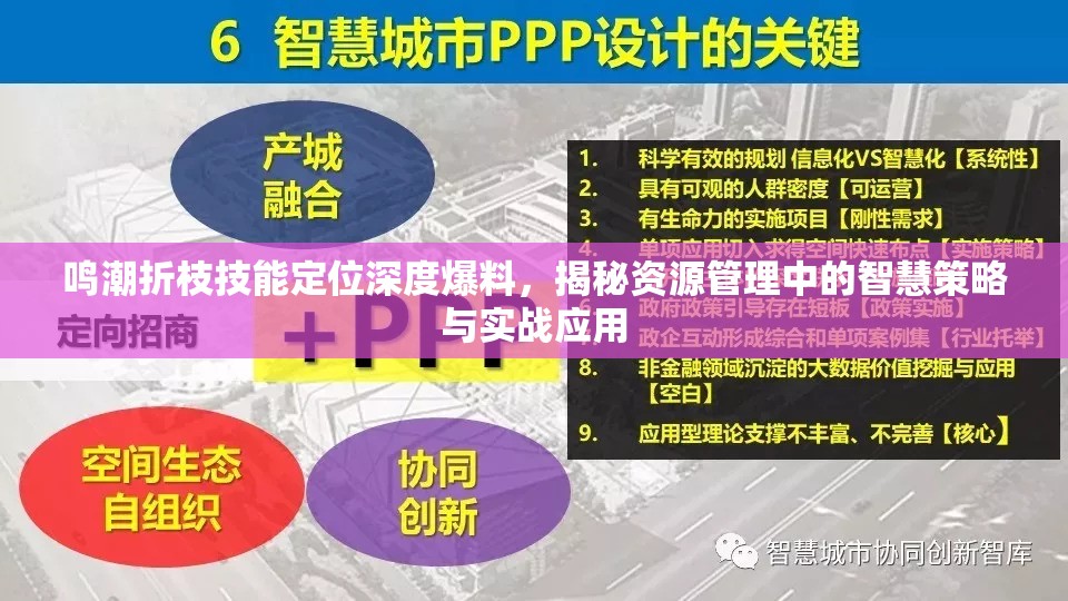 鸣潮折枝技能定位深度爆料，揭秘资源管理中的智慧策略与实战应用