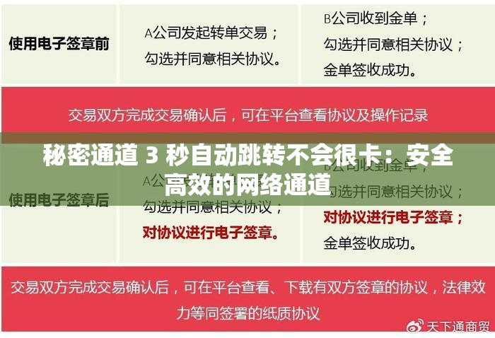 秘密通道 3 秒自动跳转不会很卡：安全高效的网络通道