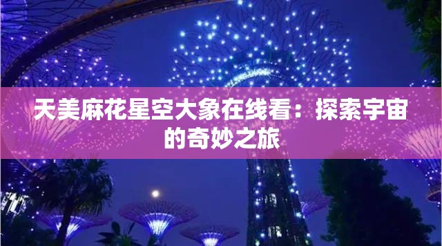 天美麻花星空大象在线看：探索宇宙的奇妙之旅