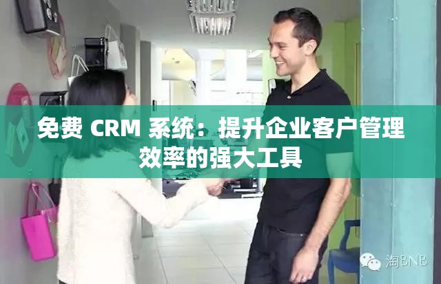 免费 CRM 系统：提升企业客户管理效率的强大工具