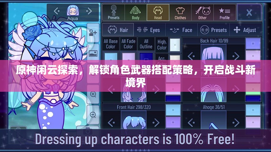 原神闲云探索，解锁角色武器搭配策略，开启战斗新境界