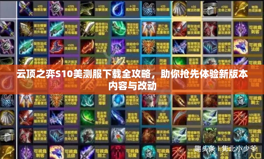 云顶之弈S10美测服下载全攻略，助你抢先体验新版本内容与改动