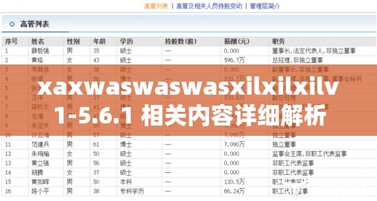 xaxwaswaswasxilxilxilv1-5.6.1 相关内容详细解析